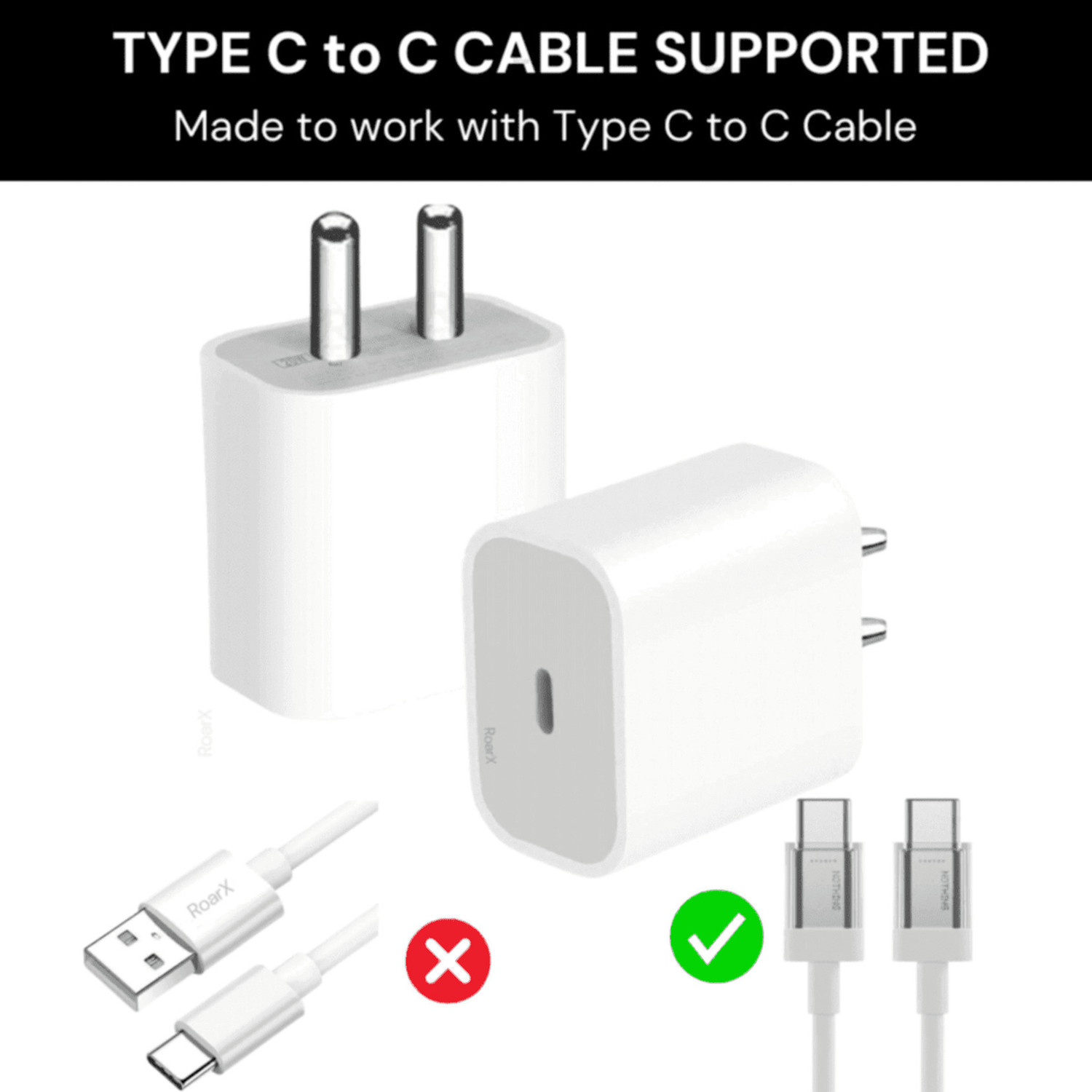 Image of RoarX 25 W Quick Charge 3 A Wall Charger for Mobile