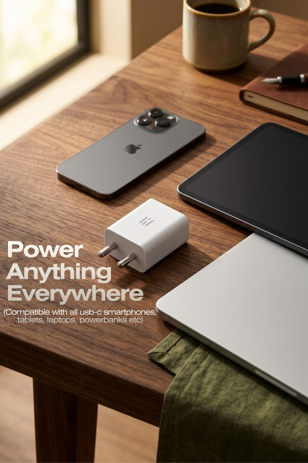 Image of HYBRIXX 66 W Power GaN 6 A Wall Charger for Mobile