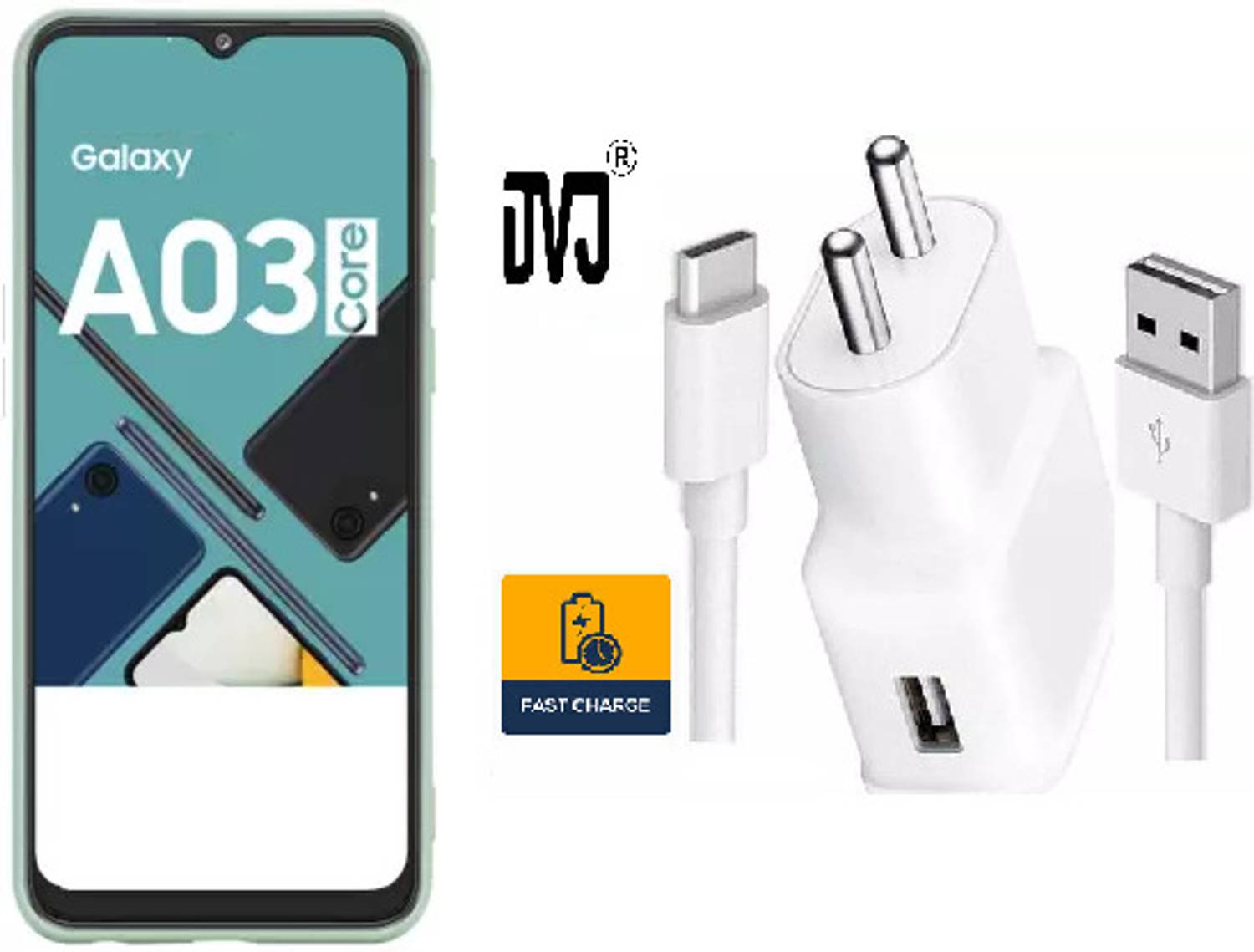 DVJ 15 W Qualcomm 3.0 Wall Charger for Mobile with Detachable Cable