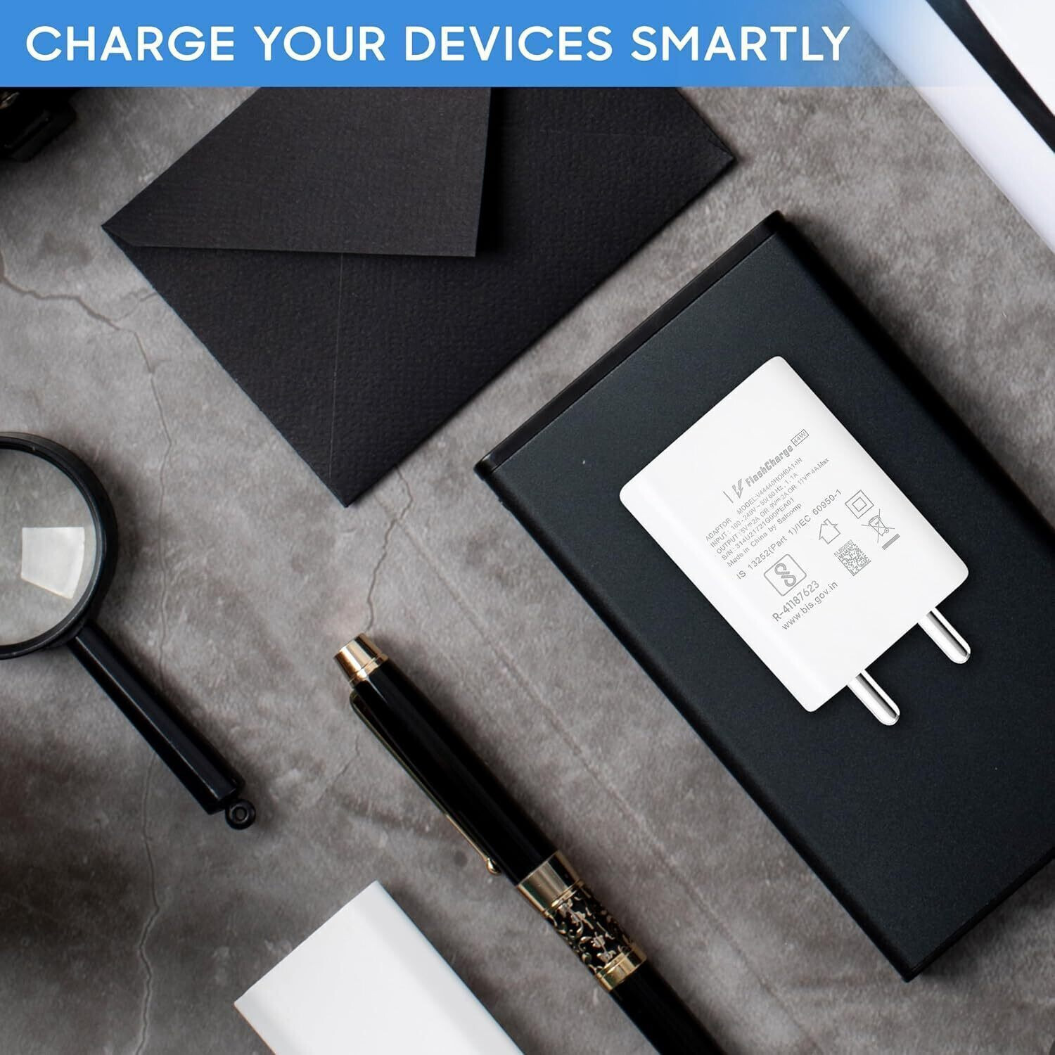 Image of Zybux 44 W Quick Charge 4 A Wall Charger for Mobile