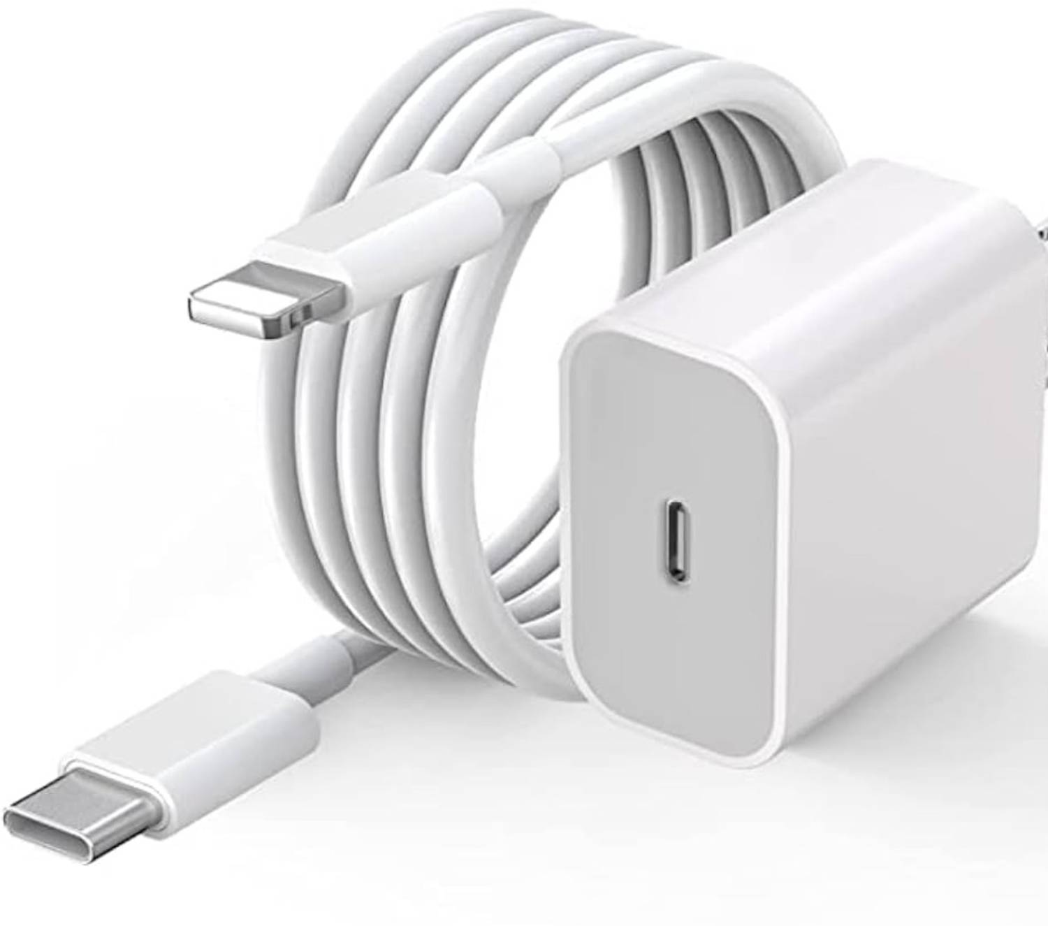 PECZARDH 20 W PD 2.1 A Wall Charger for Mobile with Detachable Cable