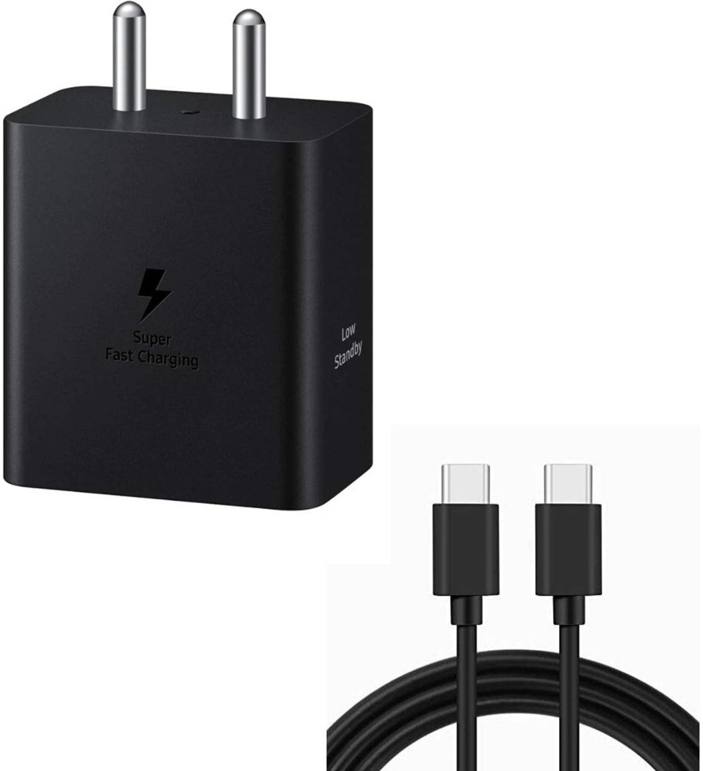 TECHVIQQ 45 W Quick Charge 3 A Wall Charger for Mobile with Detachable Cable