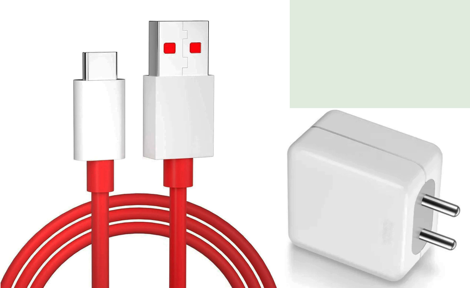 Image of Aarzoric 80 W Adaptive Fast Charging 0.6 A Wall Charger for Mobile with Detachable Cable