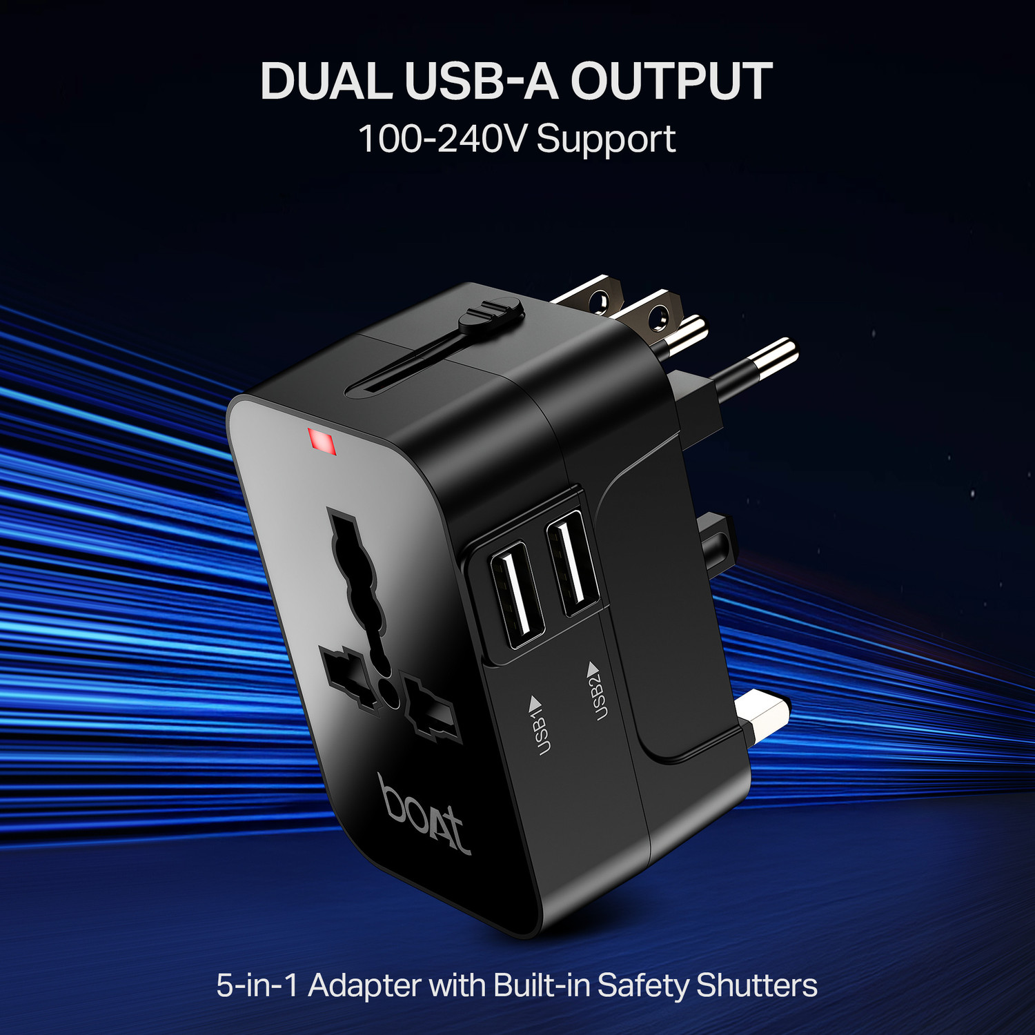 Image of boAt 10 W Quick Charge 3 A Multi-pin Wall Charger for Mobile
