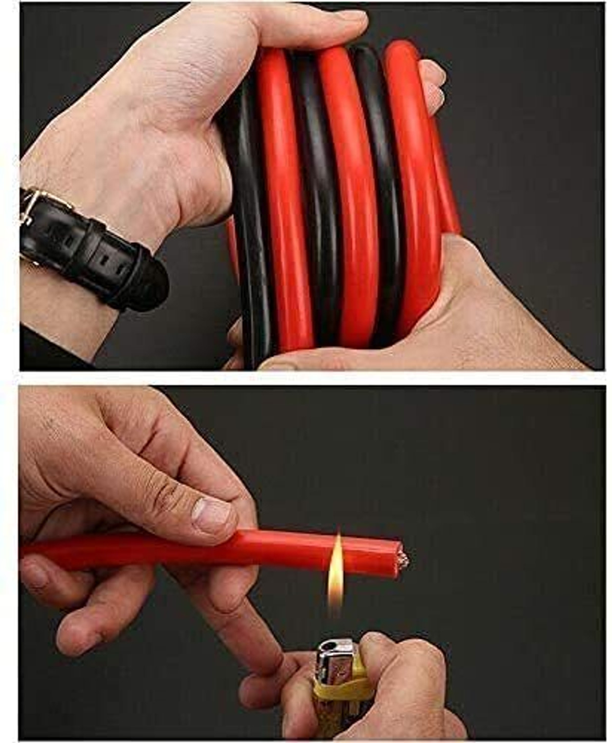 Image of Gney Premium Car Heavy Duty Jump Start Leads Booster Cables [1500AMP] 6.5 ft Battery Jumper Cable