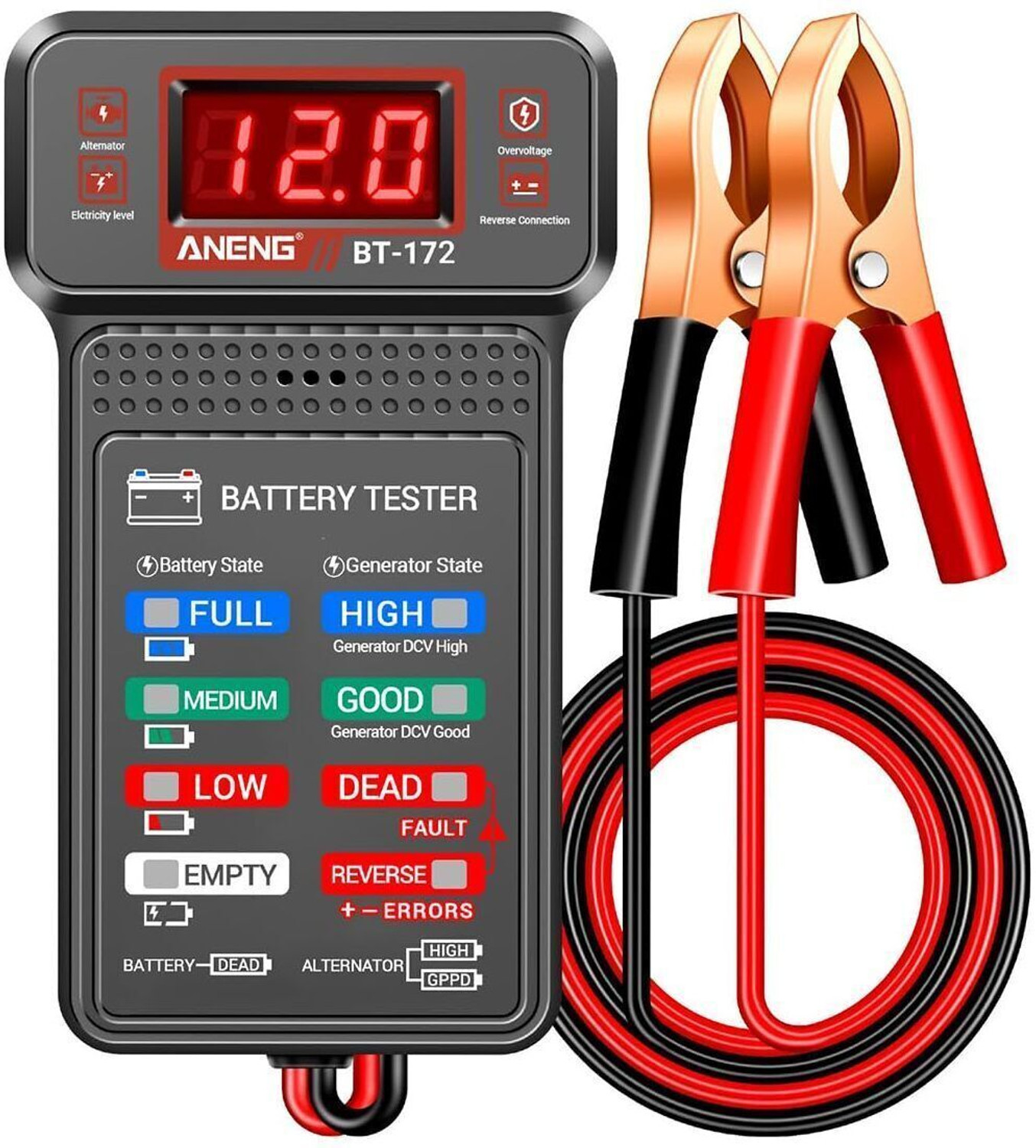 Image of ZITRONIX Digital Automotive Batteries Tester High Utility Digital Battery Tester