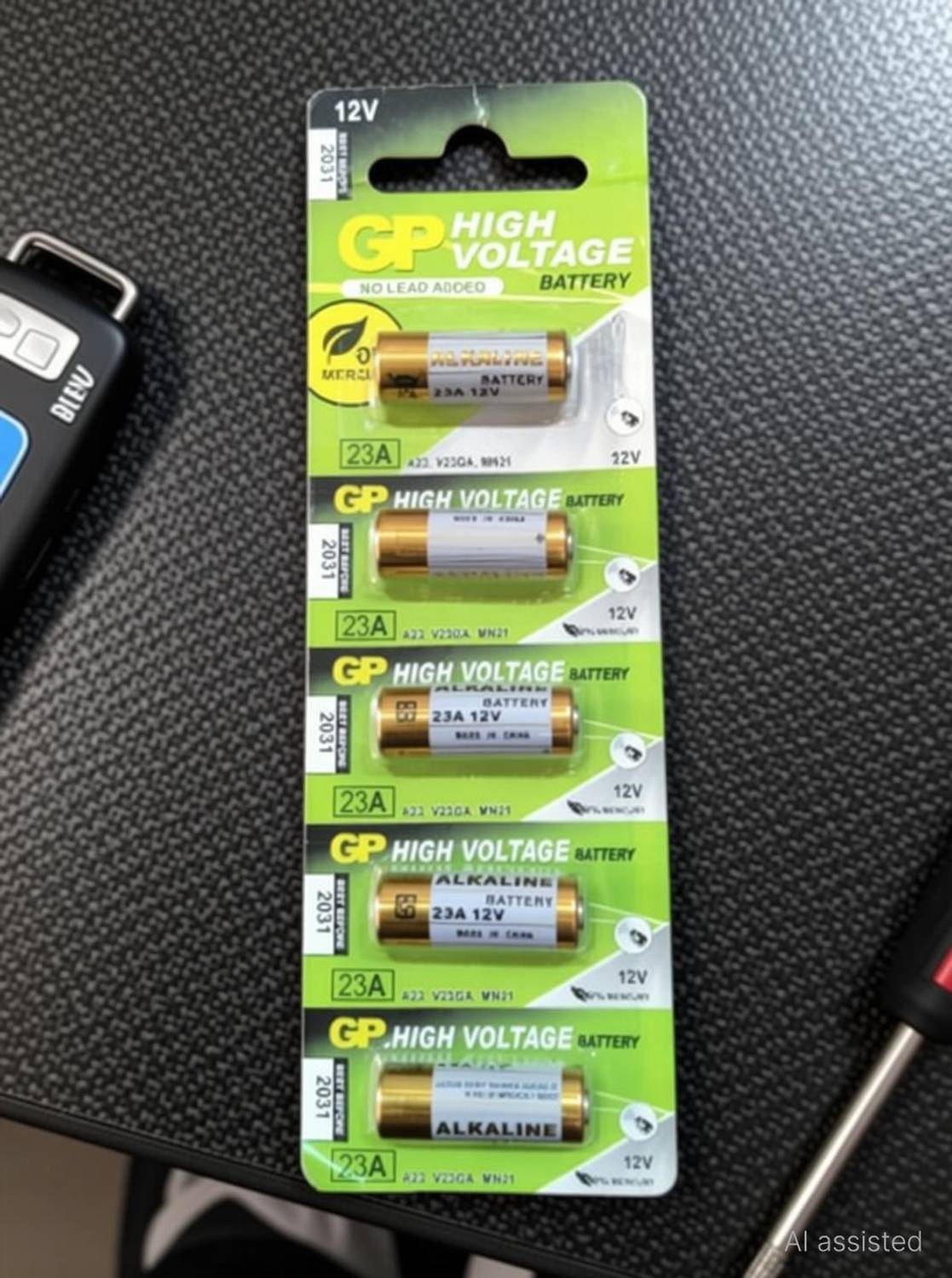 ARIESMO 23A 12V Alkaline High Voltage Cell for Car Remote Battery