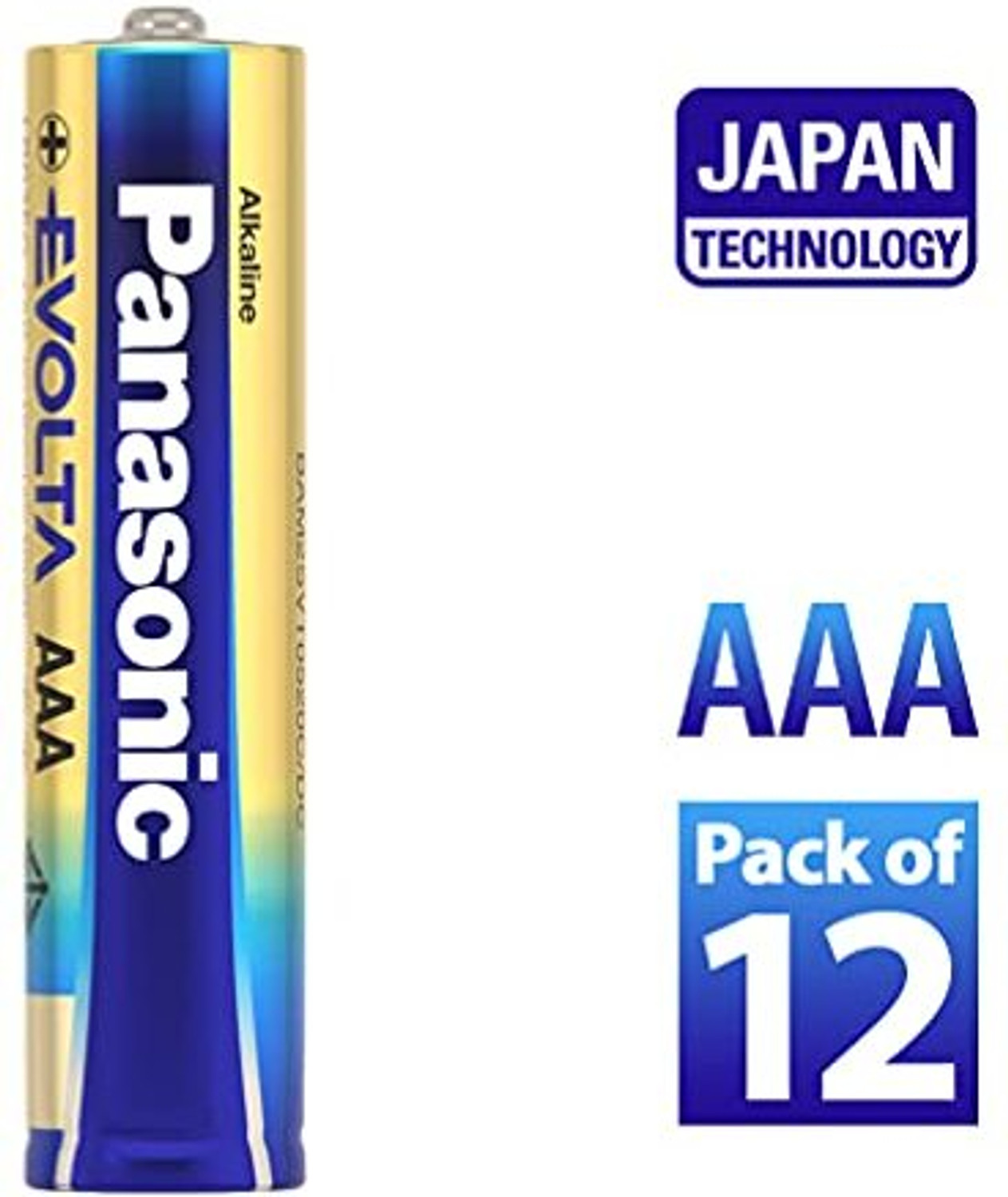 Image of Panasonic EVOLTA Alkaline LR03EG-12B , batteries Battery