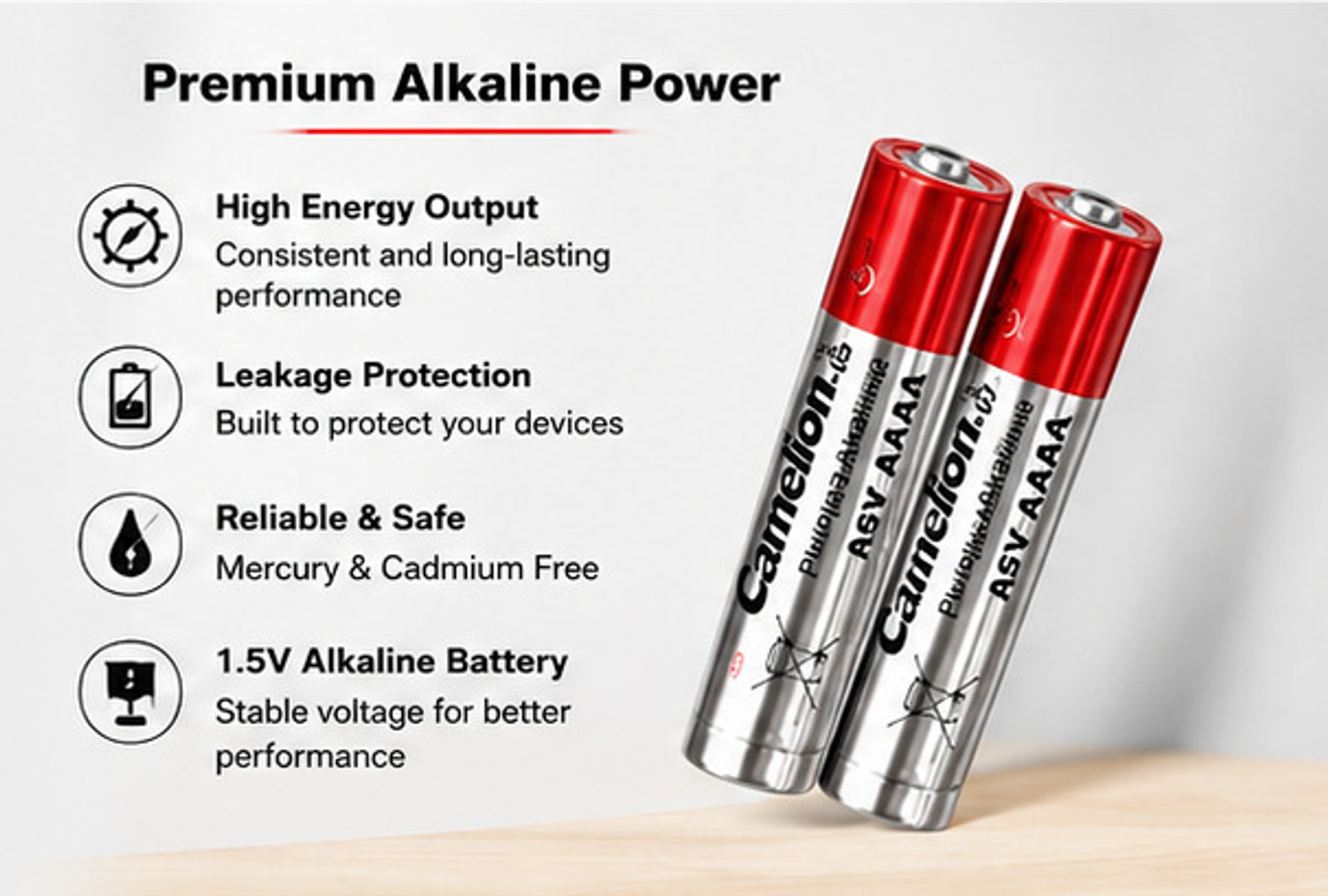 Image of ARIESMO Camelian ⚡ LR61 / AAAA 1.5V for Stylus Pen, laser pointers Battery