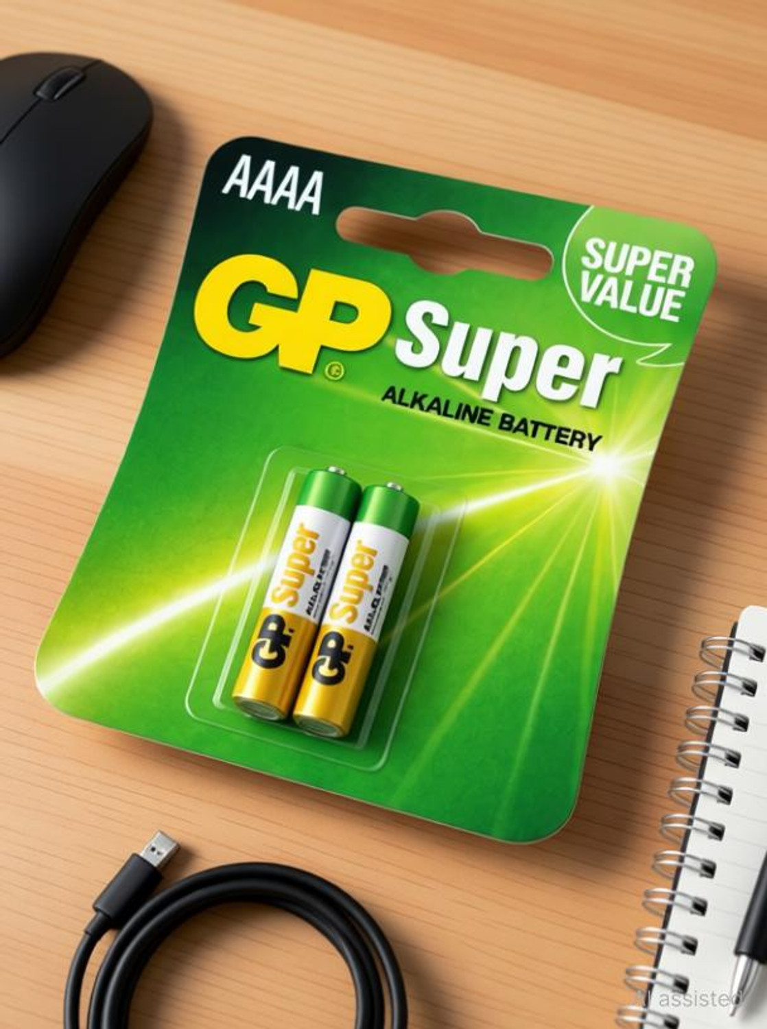 Image of GP High Power Performance AAAA 1.5V Alkaline Battery (Pack of 2)