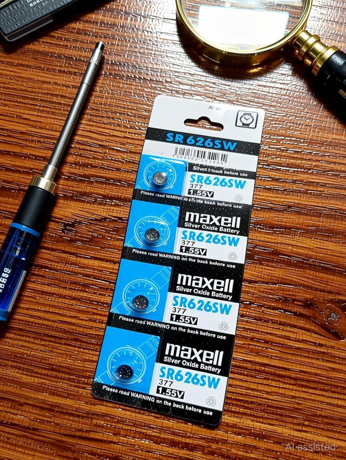 Image of Maxell SR626SW 1.55V Silver Oxide (Pack of 5) Battery