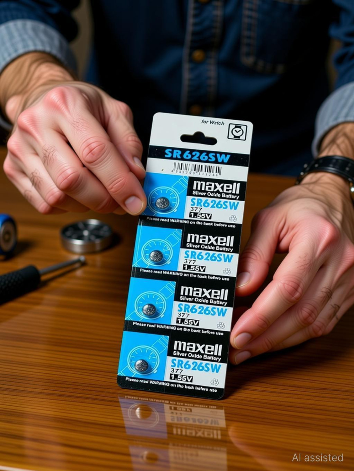 Image of Maxell SR626SW 1.55V Silver Oxide (Pack of 5) Battery