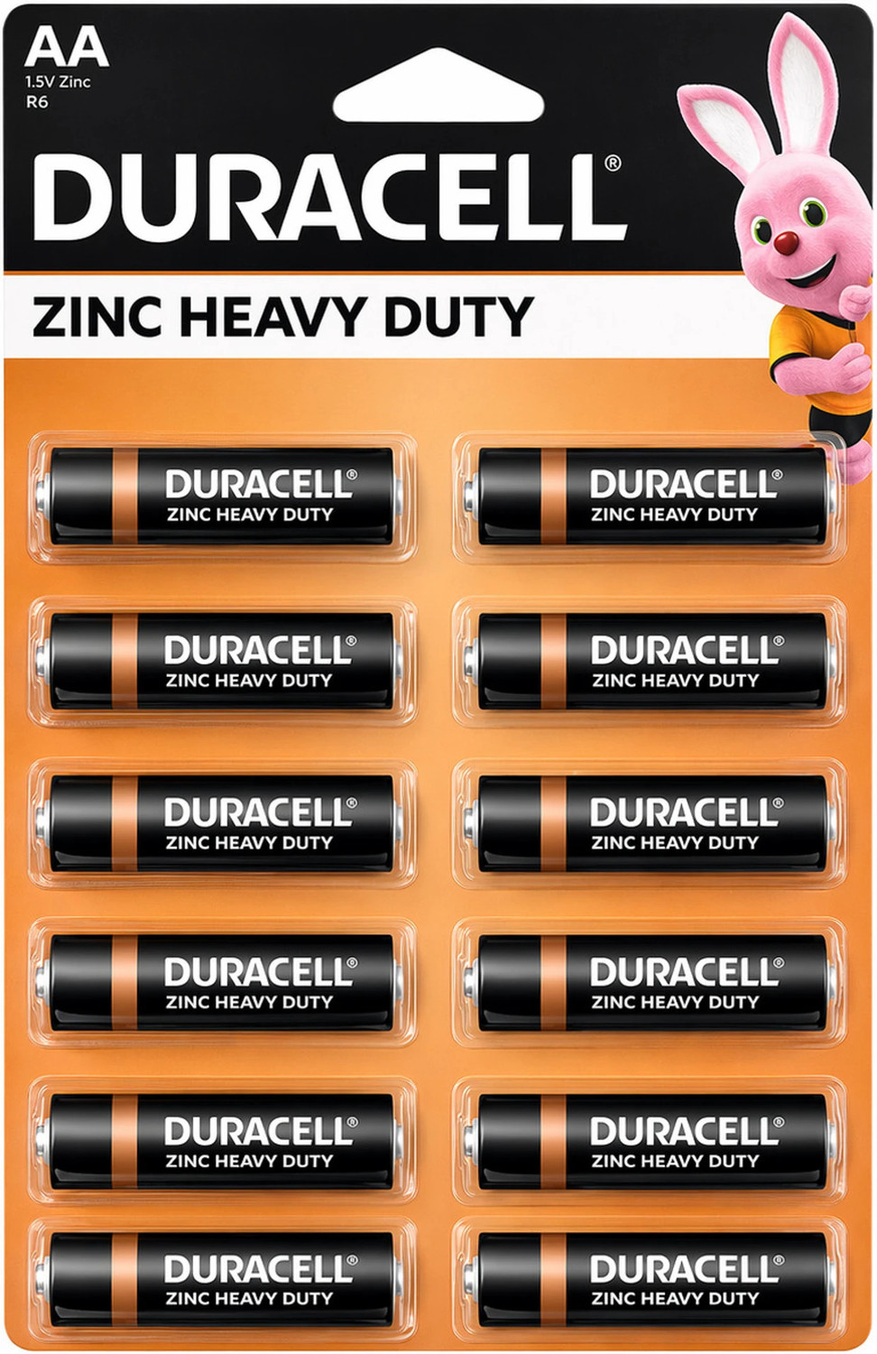 Image of DURACELL AA ZINC HEAVY DUTY BATTERY (BIG) Battery