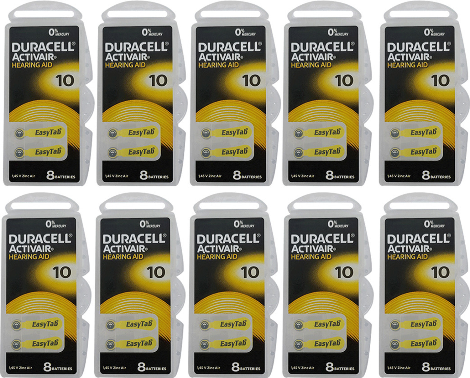 Image of DURACELL Size 10 Hearing Aid Battery