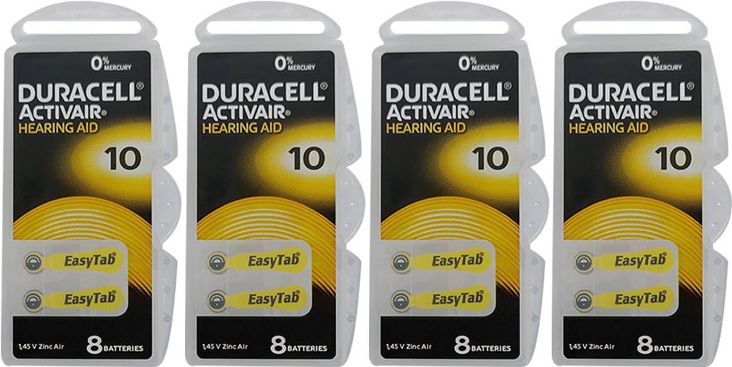 DURACELL Size 10 Hearing Aid Battery (Pack of 32)
