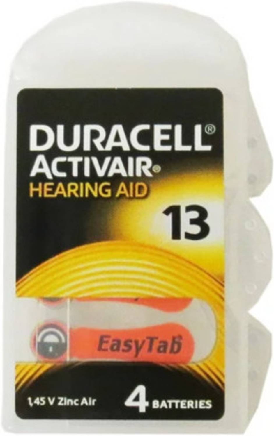 DURACELL Hearing Aid Size 13, 1 strip (4 ) Battery