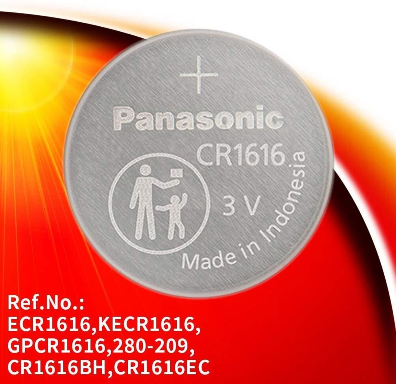 Image of Panasonic CR1616 Button Cell Battery