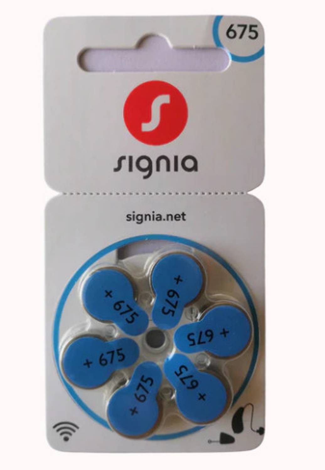 Signia SG-675 hearing aid cell (6 cell) pack of 1 Battery
