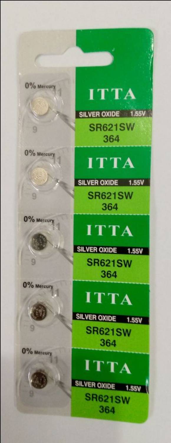 P.P.India SR621SW Battery (Pack of 5)