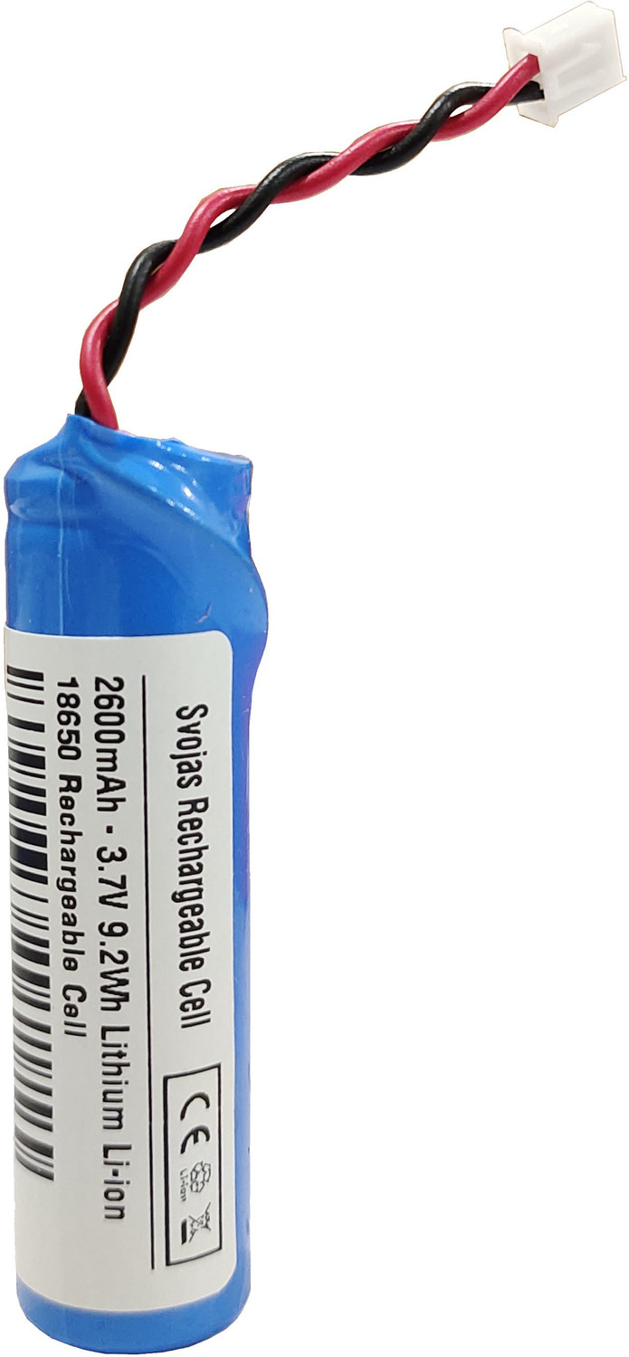 Image of Svojas 18650 Rechargeable Lithium Megaphone 3.7 Volt Li-ion 2600 mAh 1 Pcs Battery