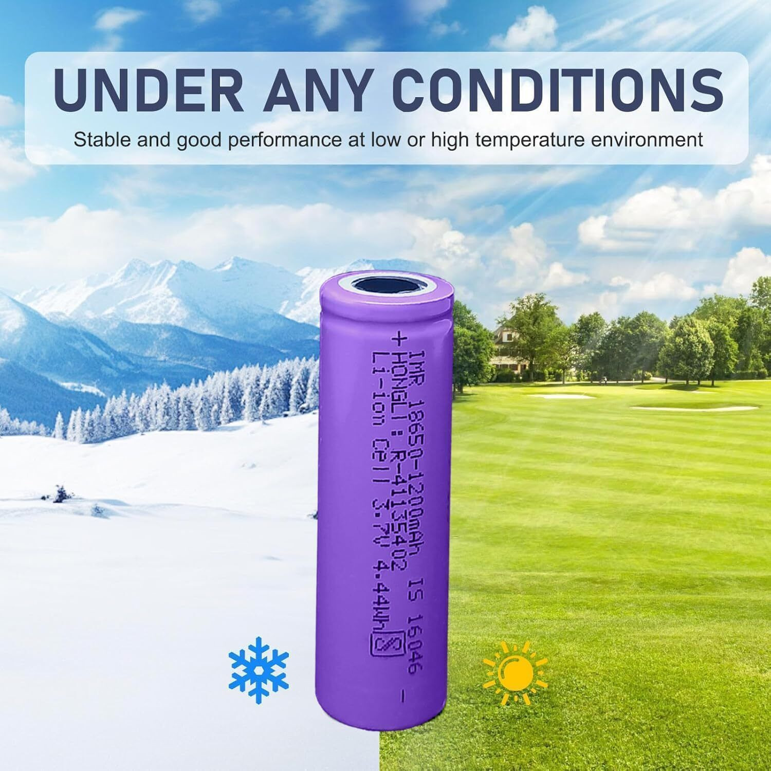 Image of Flysmart High Capacity Hongli Lithium Ion 1200mAH Rechargeable Original Power Batteries Battery