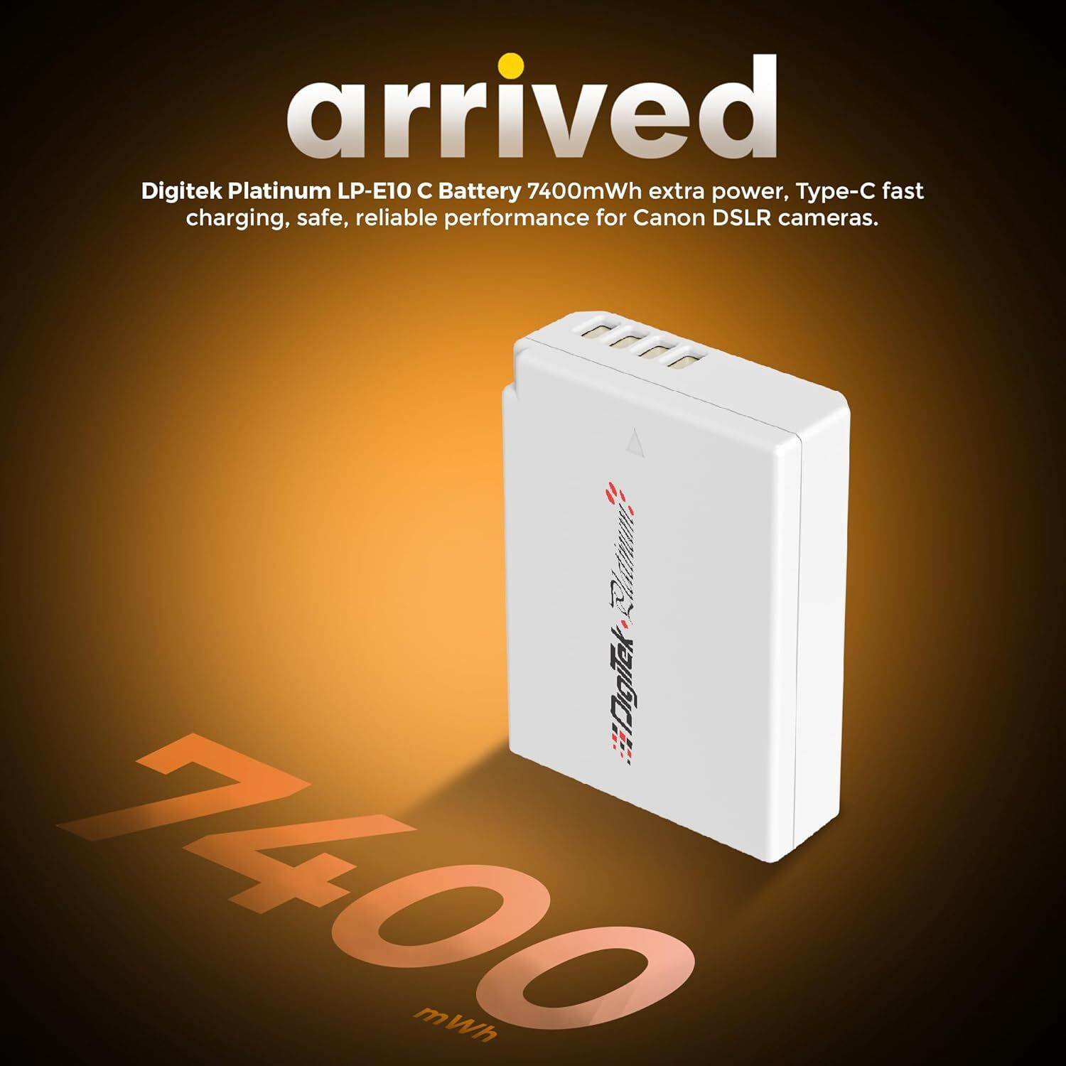 Image of DIGITEK Platinum LP E10 Type C 1260mAh Li-ion for Canon DSLR Cameras Battery