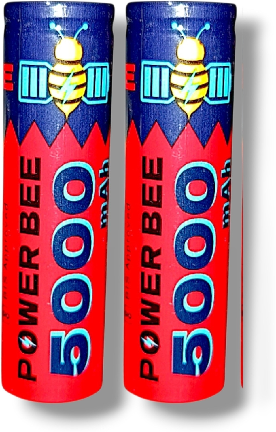 Image of POWER BEE 5000mAh 18650 Li-ion Button-Top Rechargeable - High Performance 3.7V Battery