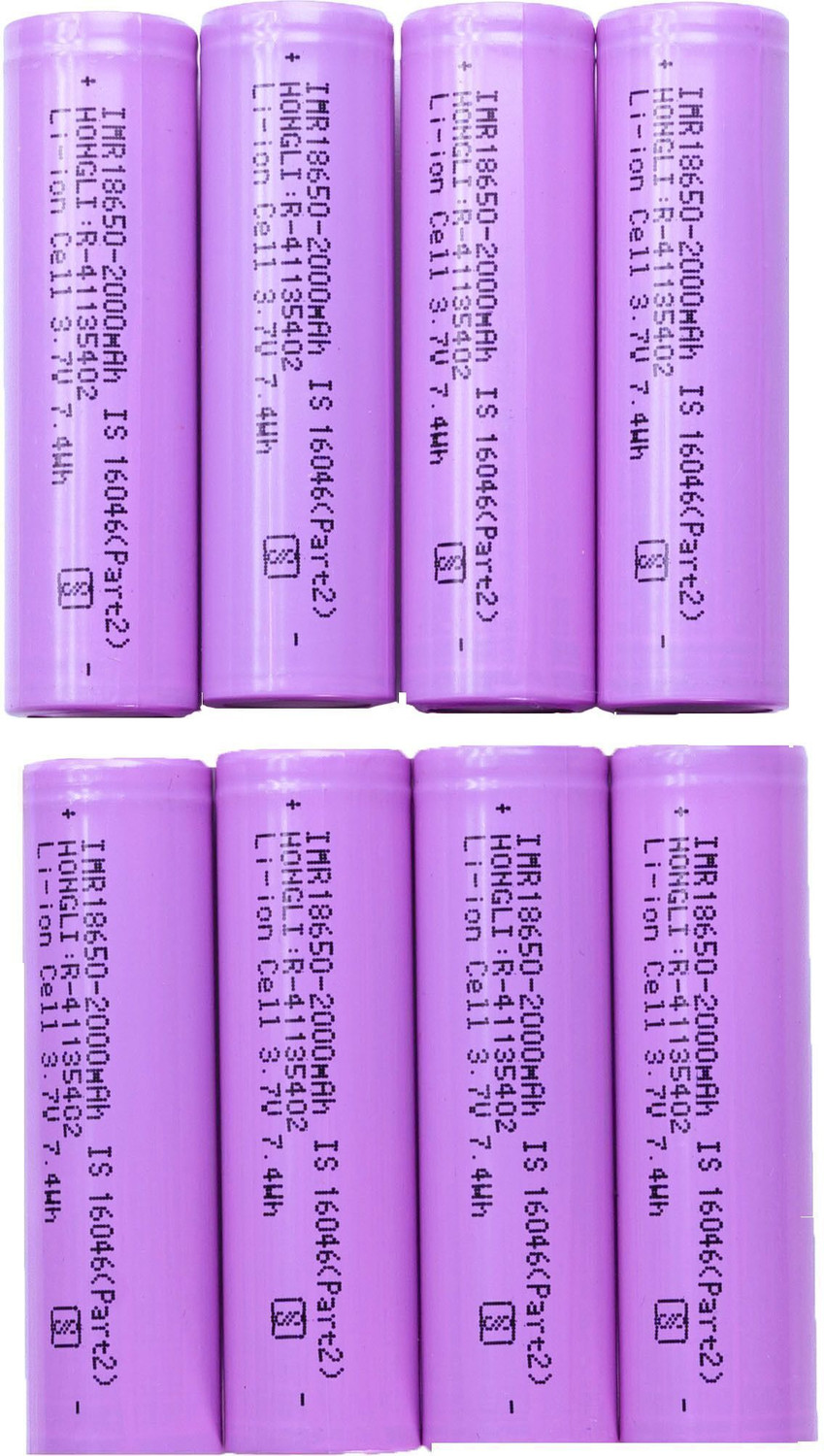 Image of khurafatiLabs 18650 3.7v Rechargeable Li-ion 2000mAh Battery