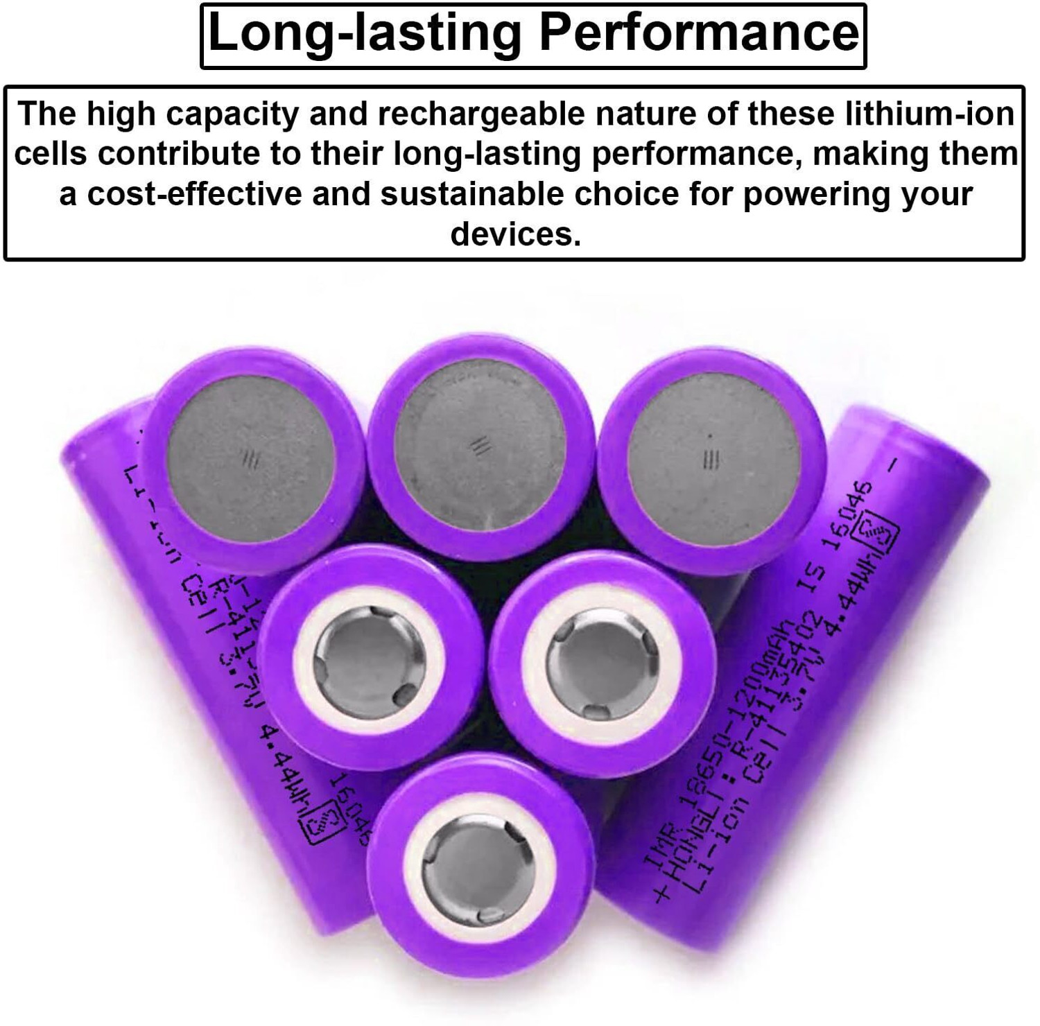 Image of Flysmart High Capacity Hongli Lithium Ion 1200mAH Rechargeable Original Power Batteries Battery