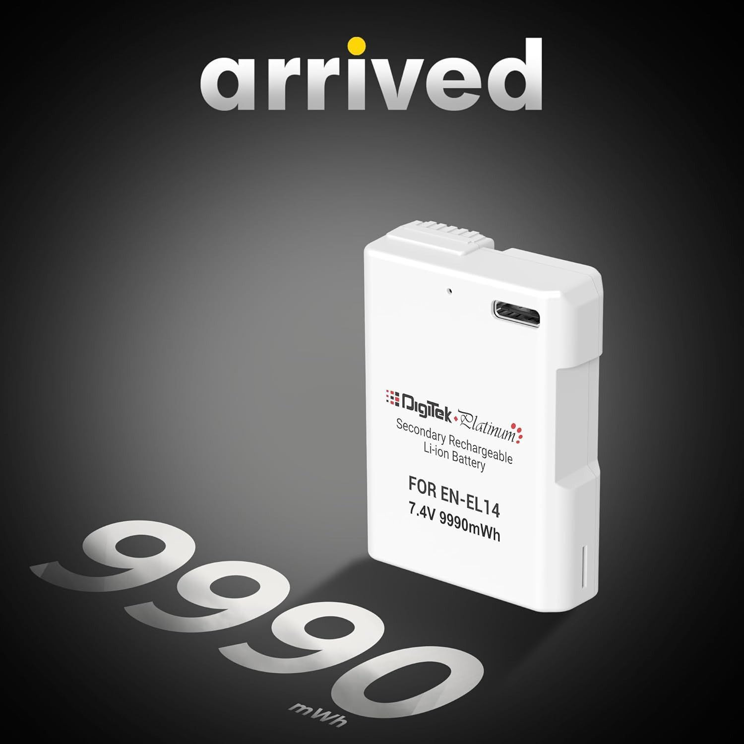 Image of DIGITEK EN-EL14 Type C 1600mAh Li-ion for Nikon Camera Battery