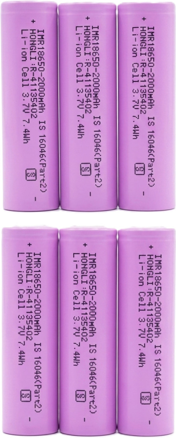 Image of khurafatiLabs 18650 3.7v Rechargeable Li-ion 2000mAh Battery