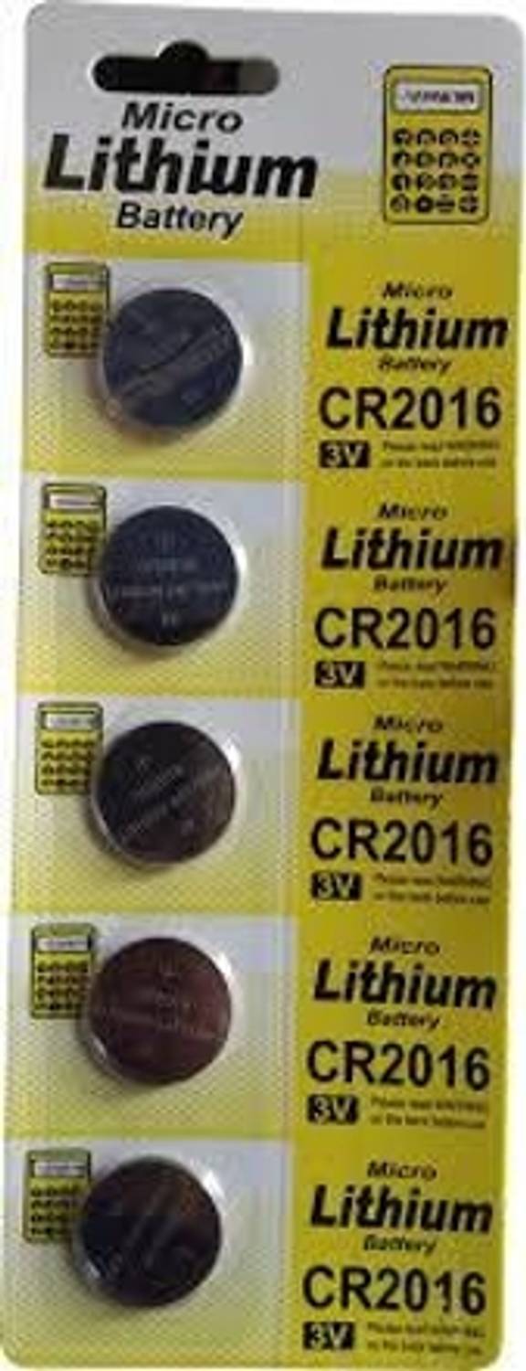 P.P.India PPI CR2016 LITHIUM COIN CELL 3V Battery (Pack of 5)