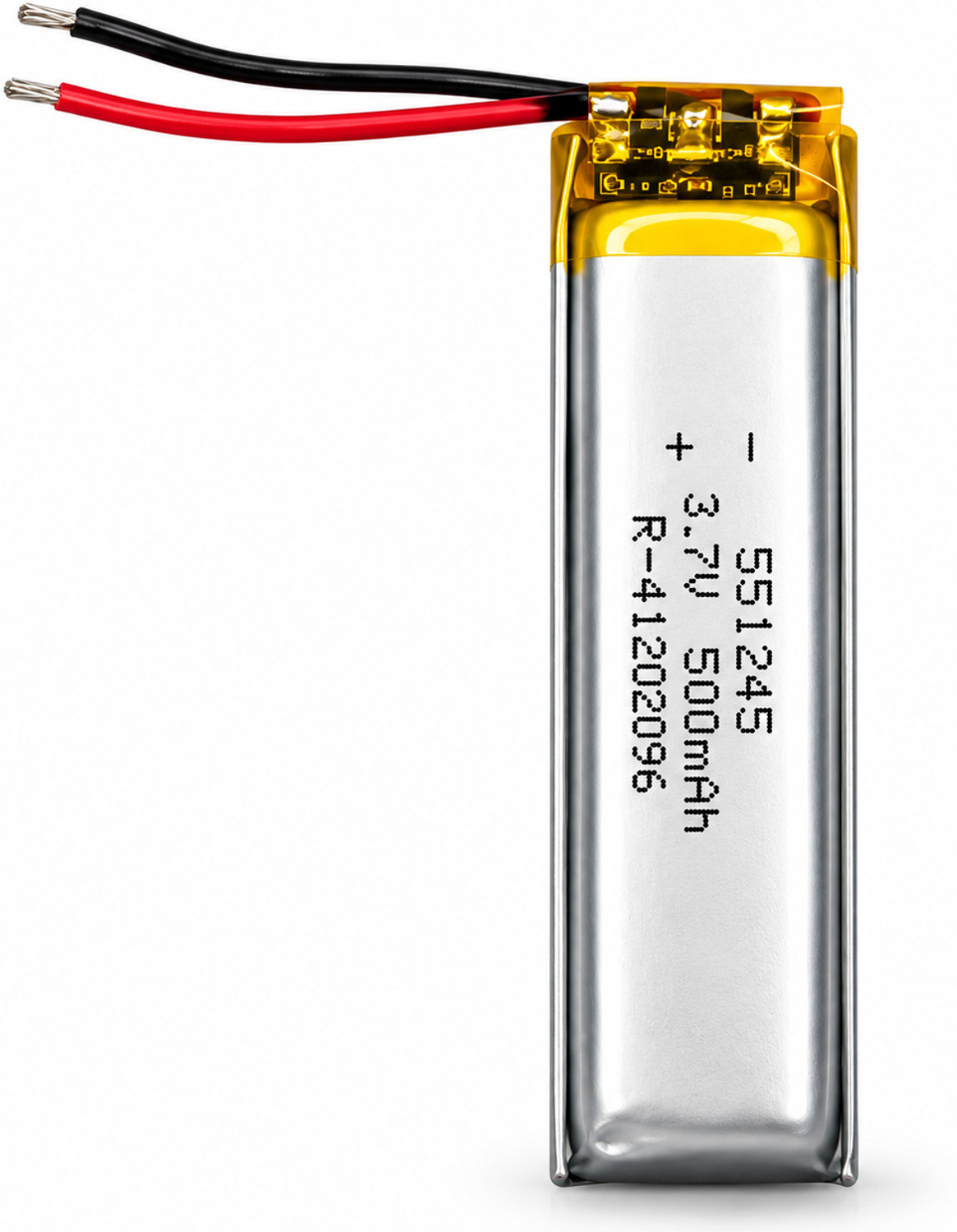 Image of NOVEL 551245 , 3.7V 500mAh Lithium Polymer Li-Po Rechargeable Battery