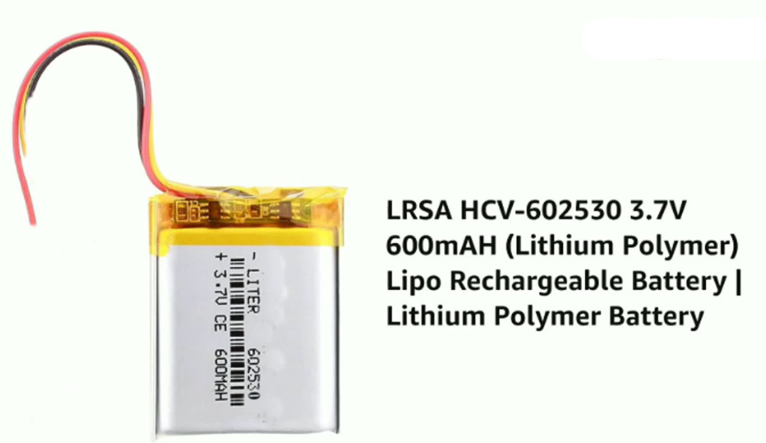 Image of SixOhms 602530 Battery