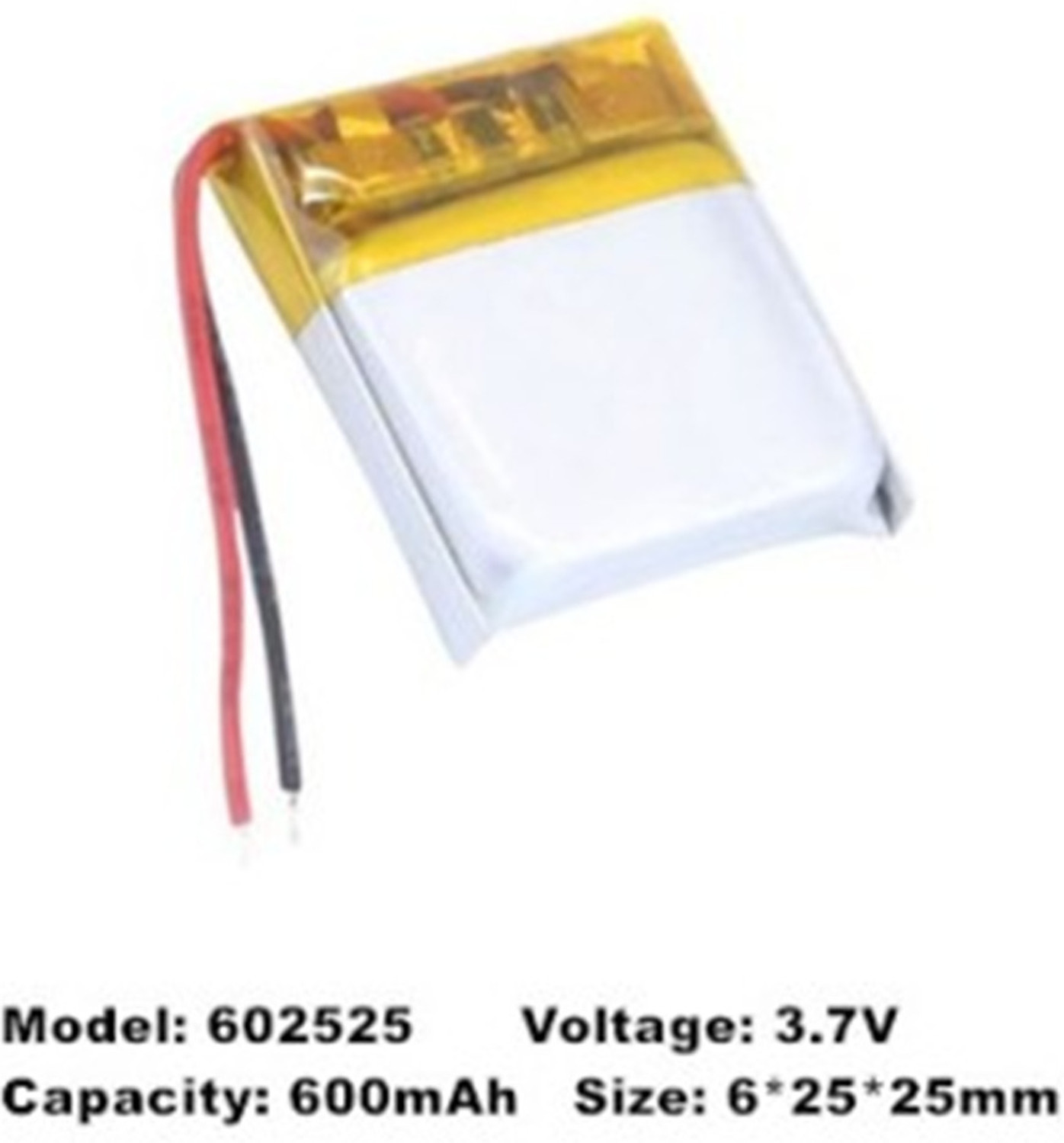 Image of SixOhms 602530 Battery