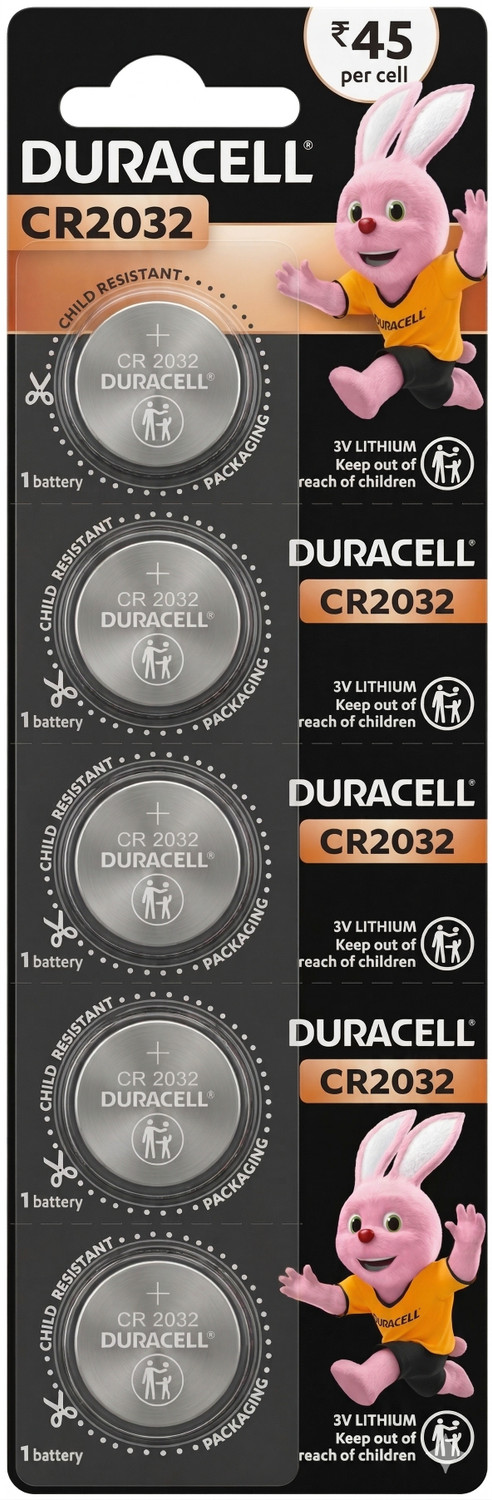 Image of DURACELL CR 2032 Pack of 5 Units Battery