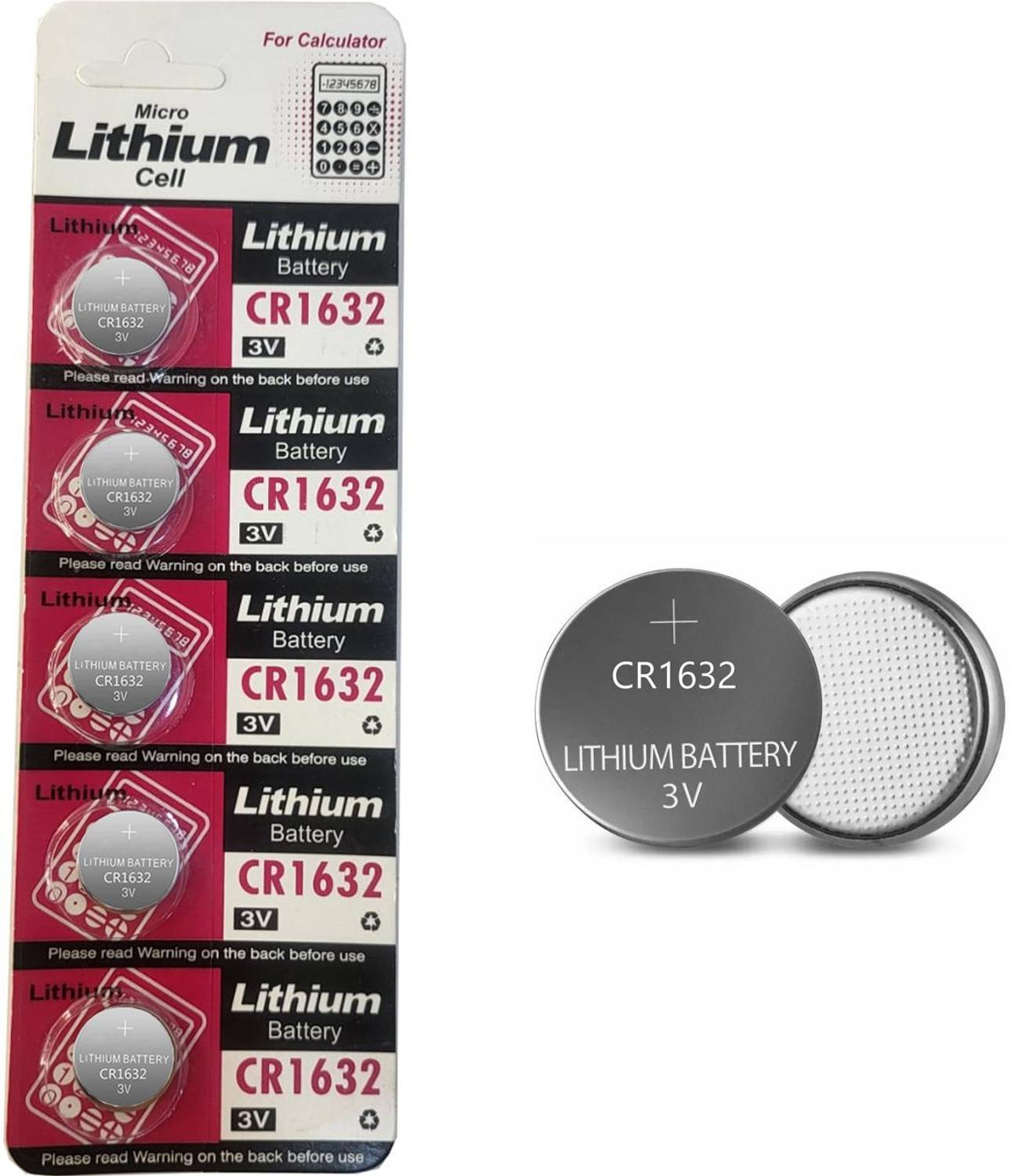 AMUSING New Collection Micro Lithium CR1632 Button Cell 3v Computer Motherboard   Battery