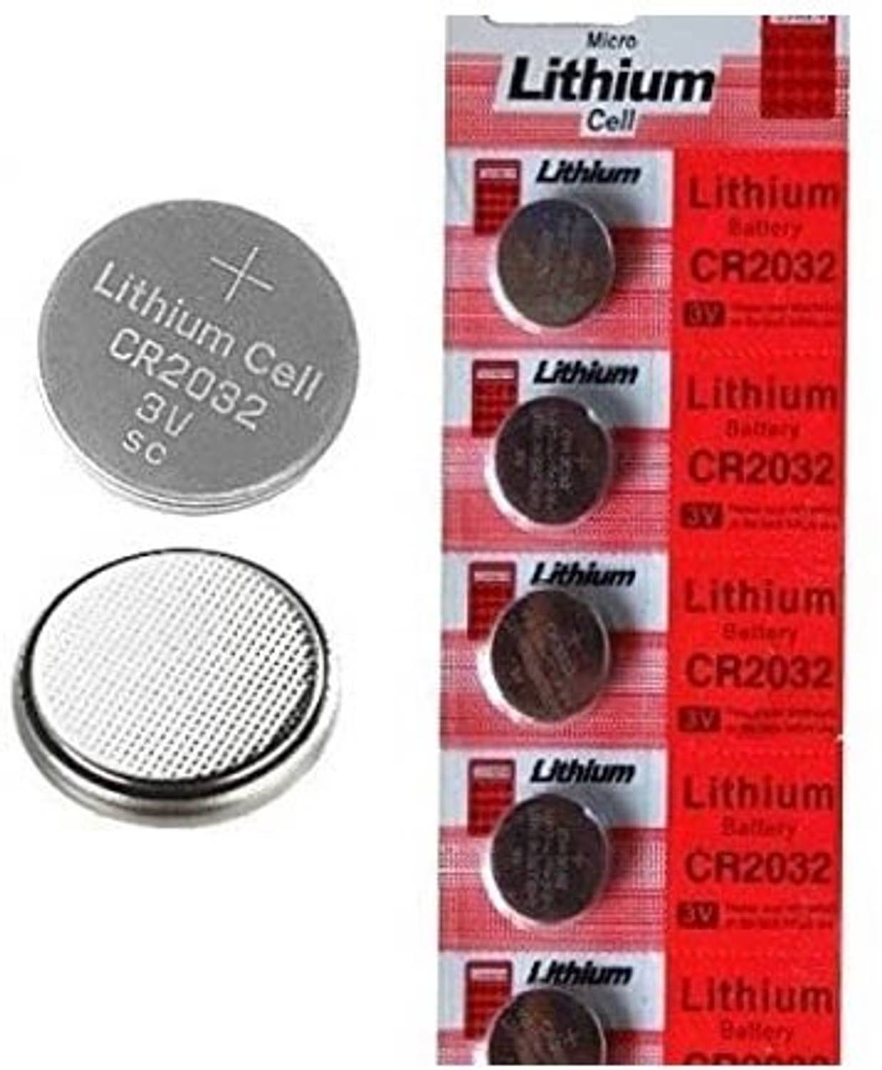 Nimida CR2032 Lithium Coin 3V, Pack of 5 For use in Calculators,