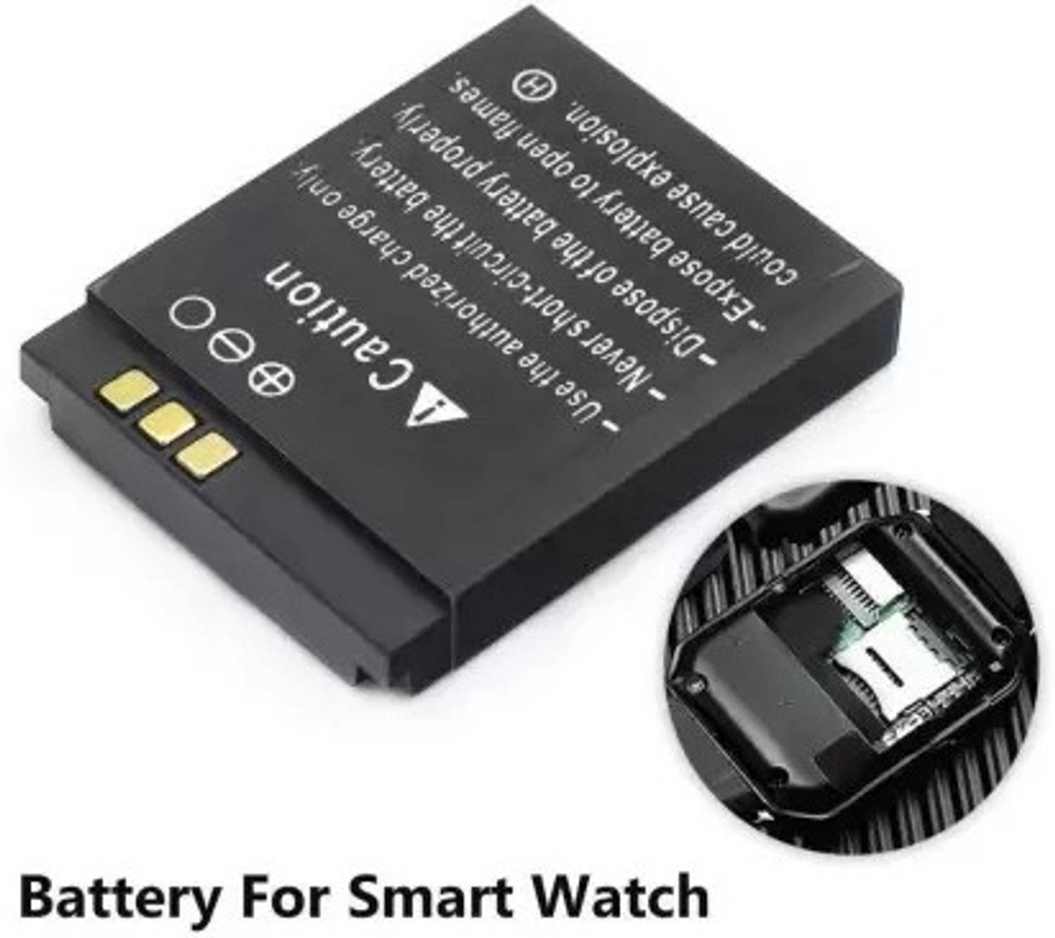BSVR Certified Smartwatch 039 Original Suitable for DZ09, V8, A1, X6 380 mAh Battery