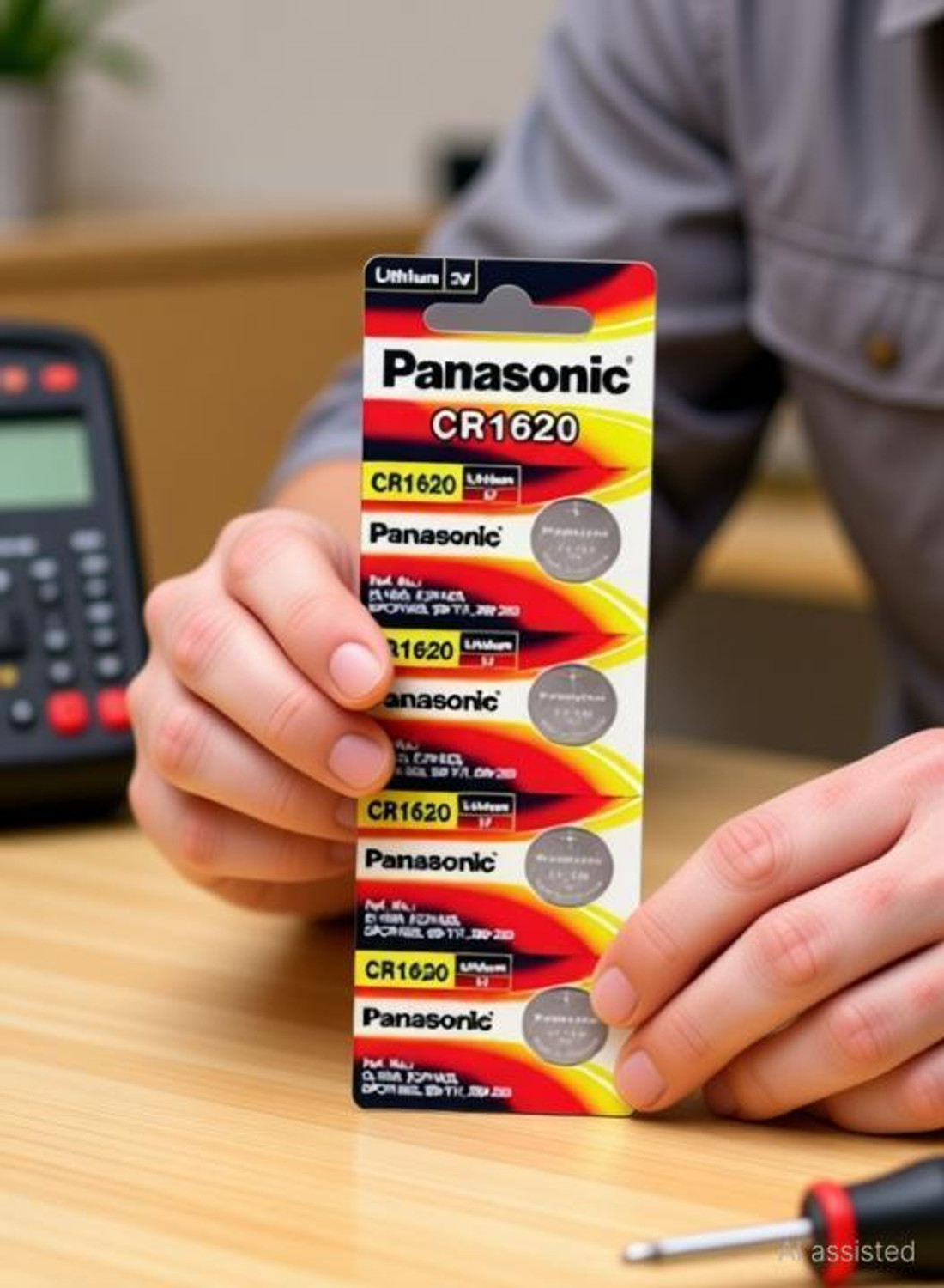 Image of Panasonic CR-1620 /5BE Lithium Coin - Pack of 5 Battery