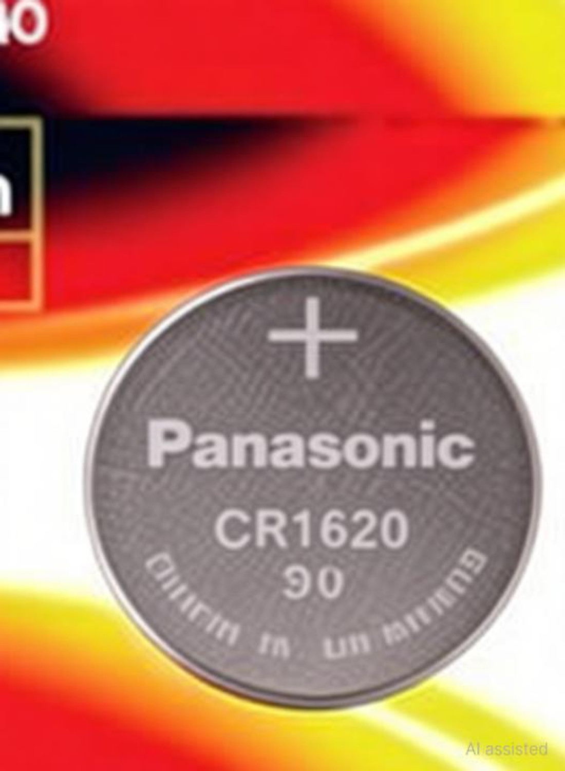 Image of Panasonic CR-1620 /5BE Lithium Coin - Pack of 5 Battery