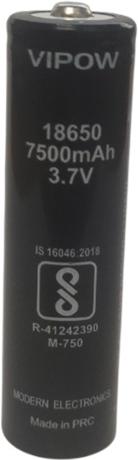 Image of MONTU 18650 Lithium Ion 3.7V UP TO 7500 MAH Set Of 4 Top Pin Type Bottom Flat Type Battery