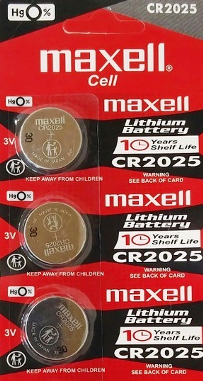 Image of Maxell CR2025 Lithium Coin Cell Battery