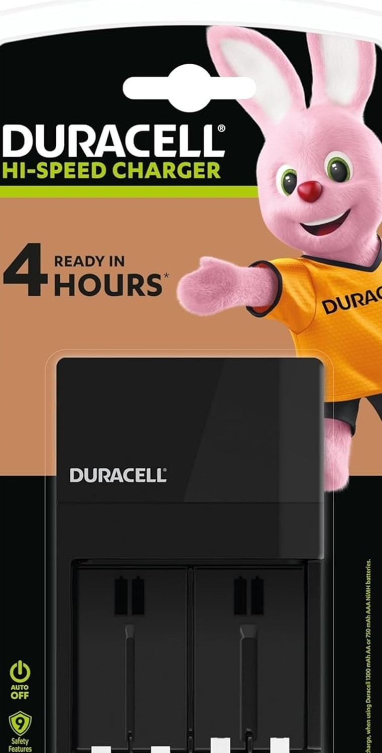 Image of DURACELL 4 hours Charger CEF14, Everyday Devices, Flashlight, Clock, Radio Battery