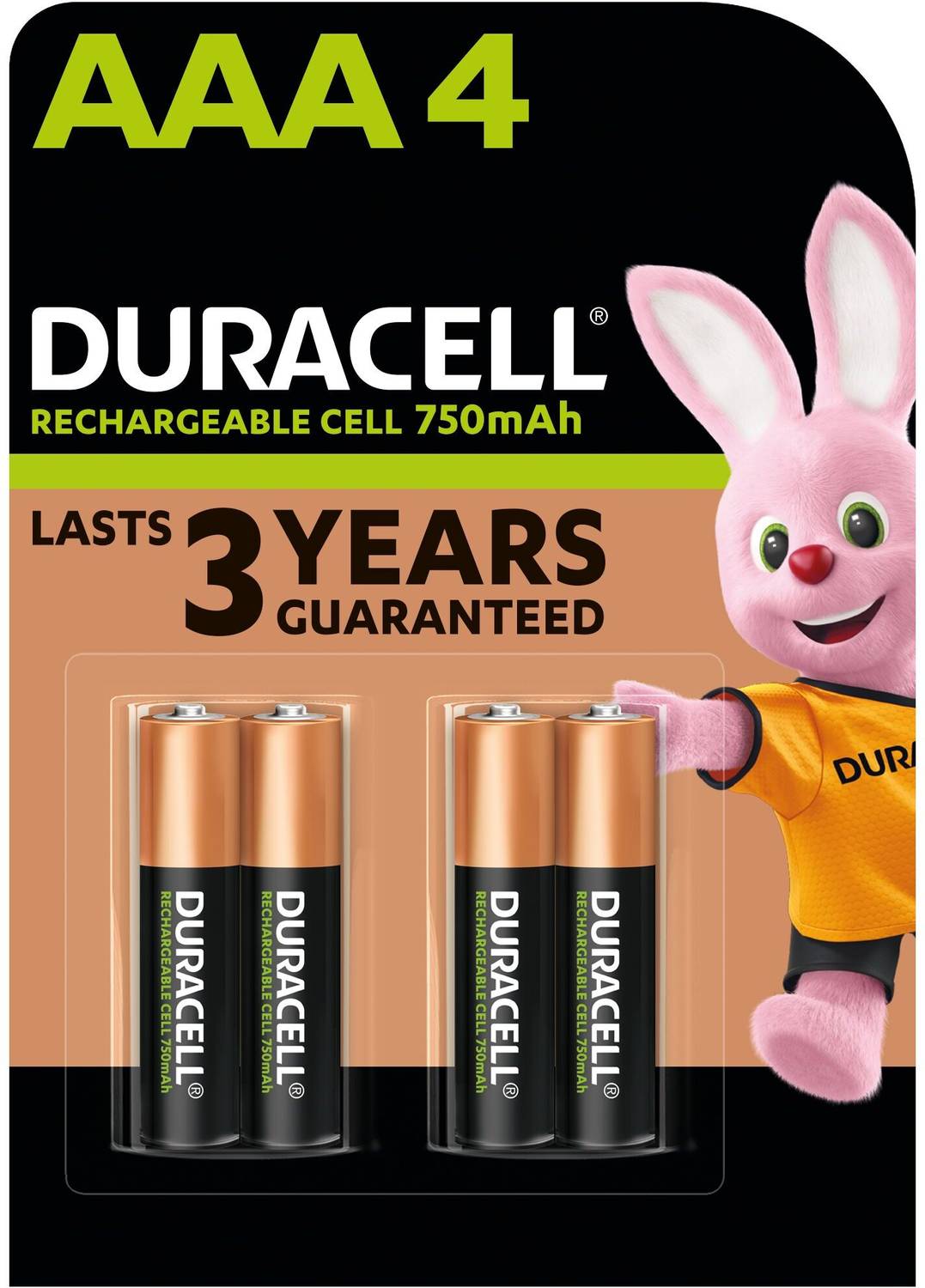 DURACELL Rechargeable AAA 750mAh, Everyday Devices, Toy, Baby Mon