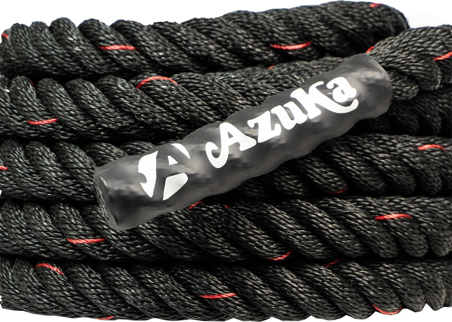 Image of NTC Ultimate Fitness Battle Rope with Red Tracer 30Ft Battle Rope (Length: 30 ft, Weight: 6 kg, Thickness: 36 inch)