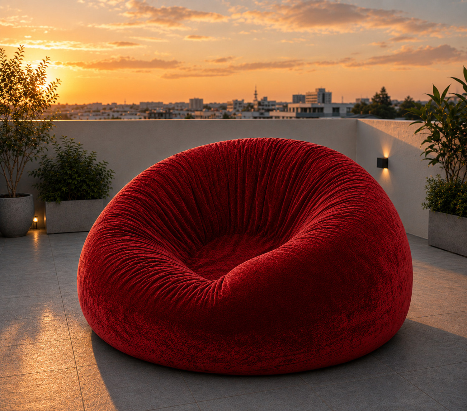 Image of CIVVAM 4XL Chair Bean Bag Cover (Without Beans)