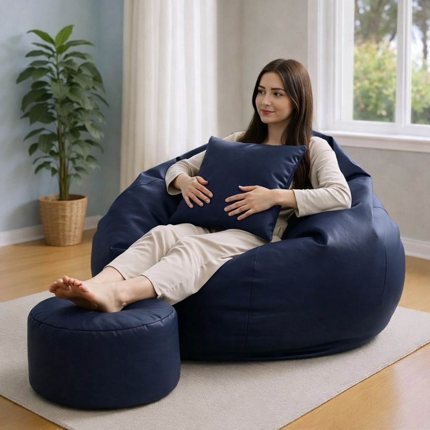 Image of KC FURNISH 4XL Chair Bean Bag Cover (Without Beans)