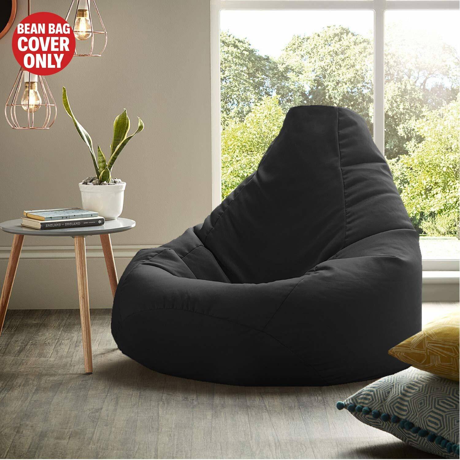 InkCraft XXXL Chair Bean Bag Cover Black