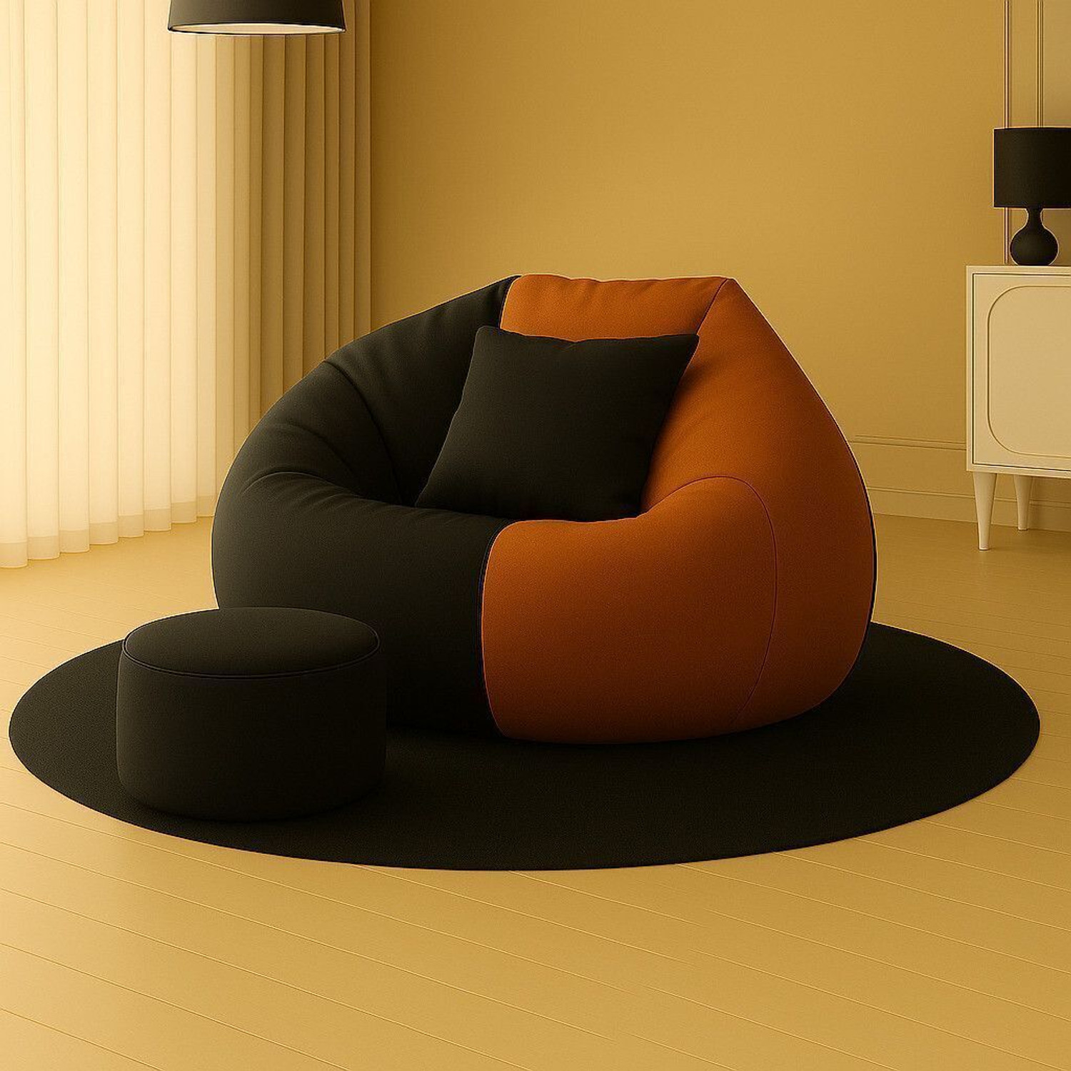 Image of SHIRA 24 XXXL Tear Drop Bean Bag Cover (Without Beans)